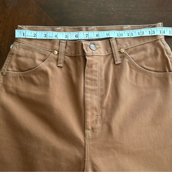 NEW Wrangler | Rare 60s 70s Vintage Rust Orange Straight-Leg Jeans - Picture 10 of 12